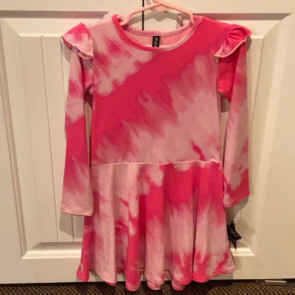 PixieLane size 5 dress new with tags pink Tie dye